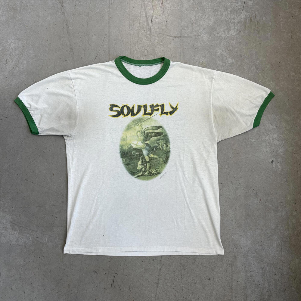 Vintage 1998 Soulfly "To God The Most High" Ringer Band T-Shirt Large